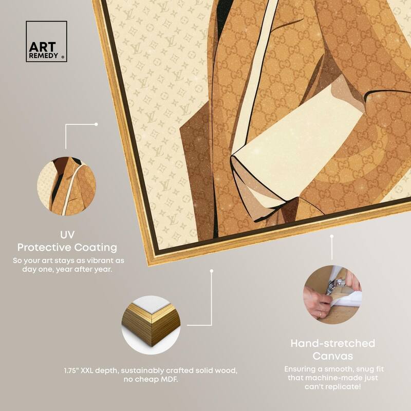 Elegant Coat Gal Canvas by Art Remedy