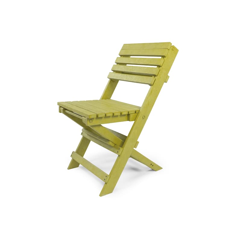 Las Cabos Fully Assembled All-Weather Recycled HDPE Outdoor Folding Bistro Chair