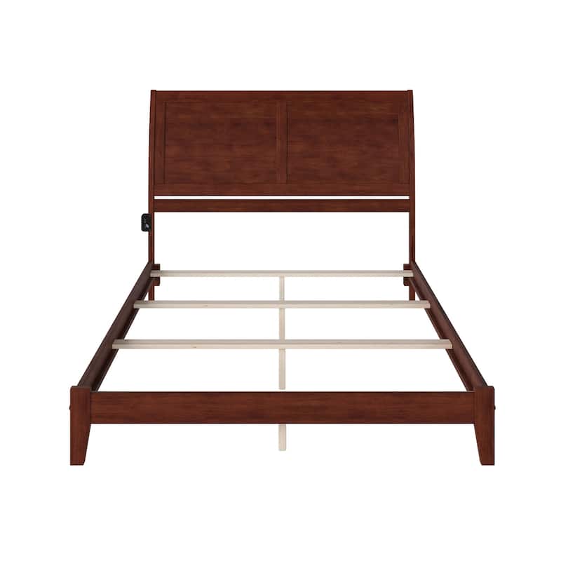 Portland Queen Foundation Bed Frame in Walnut