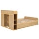 preview thumbnail 8 of 9, Full Size Platform Bed with Headboard and 1 Drawers Underneath, Wooden Storage Bedframe No Box Spring Needed, Natural