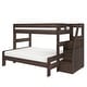 preview thumbnail 3 of 26, Max and Lily Modern Farmhouse Twin XL Over Queen Bunk Bed With Staircase