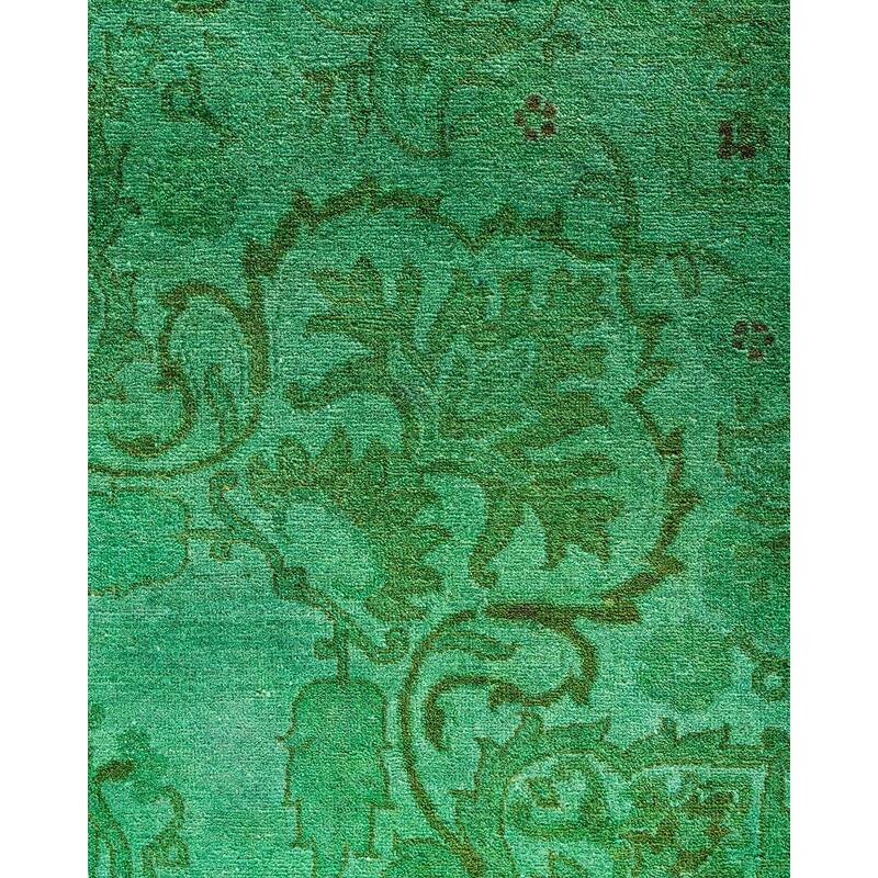 Contemporary Overdyed Wool Hand Knotted Area Rug - 8' 1" x 9' 10"