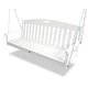 preview thumbnail 2 of 5, Trex Outdoor Furniture Yacht Club POLYWOOD Bench Swing Classic White