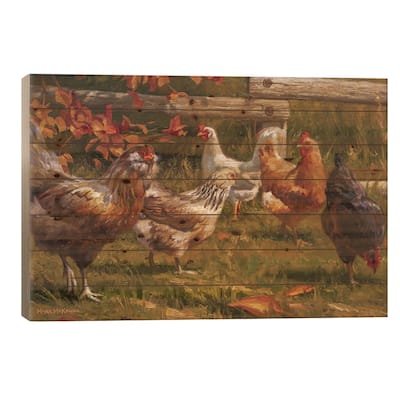 The Garden Club Print On Wood by Mark McKenna - Multi-Color
