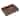 Square Soap Dish for Bathroom 5.43"x3.78"x0.83" Deep Brown 1 Pc
