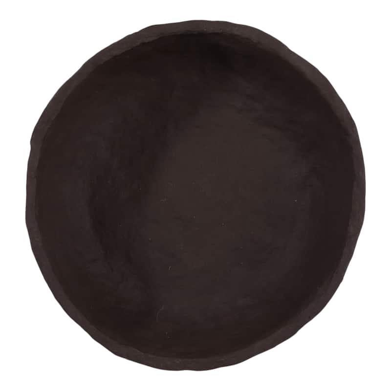 Pottery Paper Mache Decorative Bowl Unique Elevated Design Accent