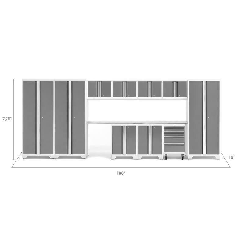 NewAge Products Bold Series 12-pc. Steel Garage Cabinet Set
