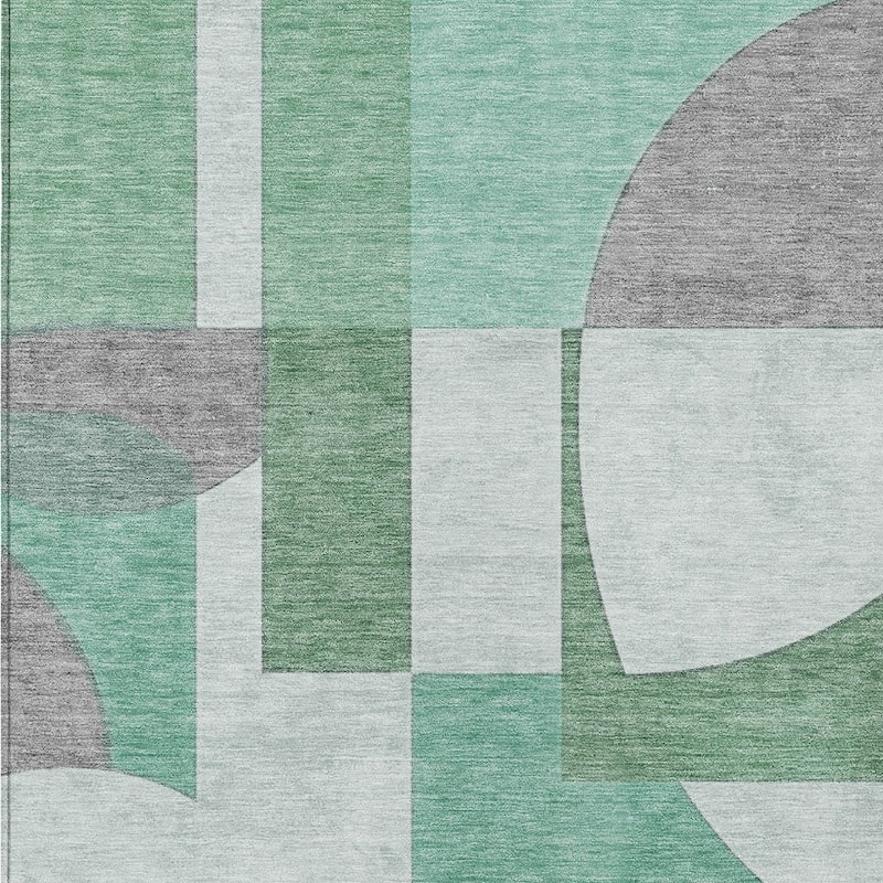 HomeRoots Geometric Modern Rectangle Outdoor Rug