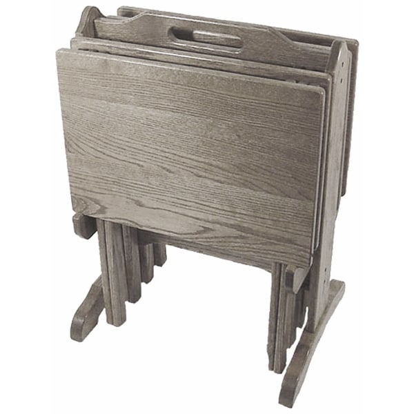 2 tv trays with stand discount