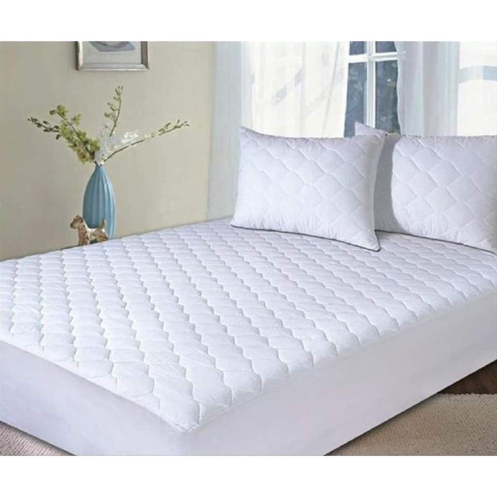 Arkwright Cascade Waterproof Bedding Mattress Pad - White