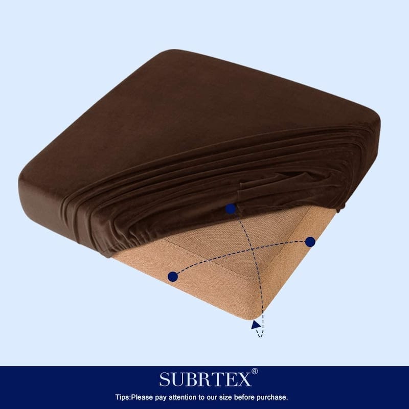 Subrtex Armchair Cushion Covers Velvet Stretch Furniture Protector