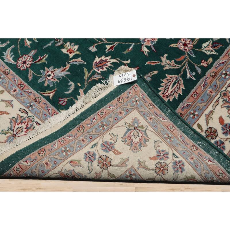 8x10 Hand Knotted Wool Emerald Jahan Old Plush Pile Pande Cameron Rug - 8' x 10'