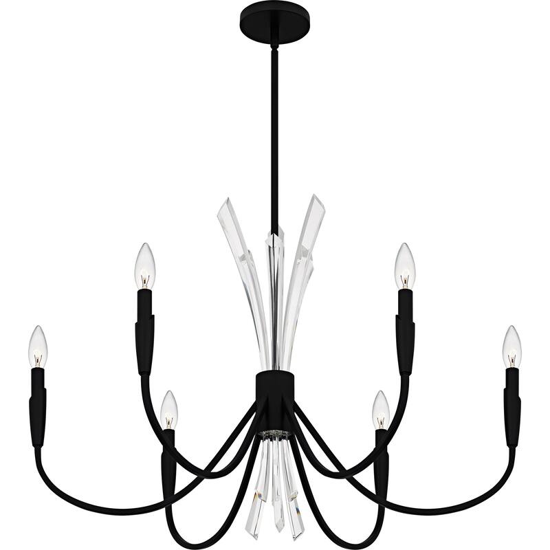 Cecily 6-Light Matte Black Chandelier