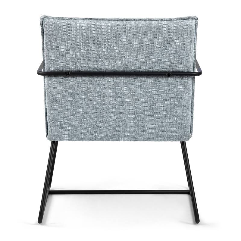 Linen Upholstered Accent Chair Armchair with Metal Frame - 31.5"H x 25.87"W x 19.3"D