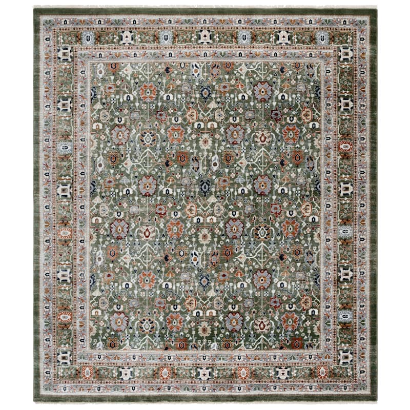 Lauren Ralph Lauren Rani Traditional Rug - Green/Grey Rust - 9' x 12'