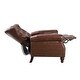 preview thumbnail 8 of 45, HULALA HOME Genuine Leather Nailhead Trim Pushback Recliner with Rolled Arms