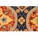 preview thumbnail 5 of 6, Modern Kafkaz Afton Gray/Blue Wool Rug (8'2 x 9'9) - 8' x 10'