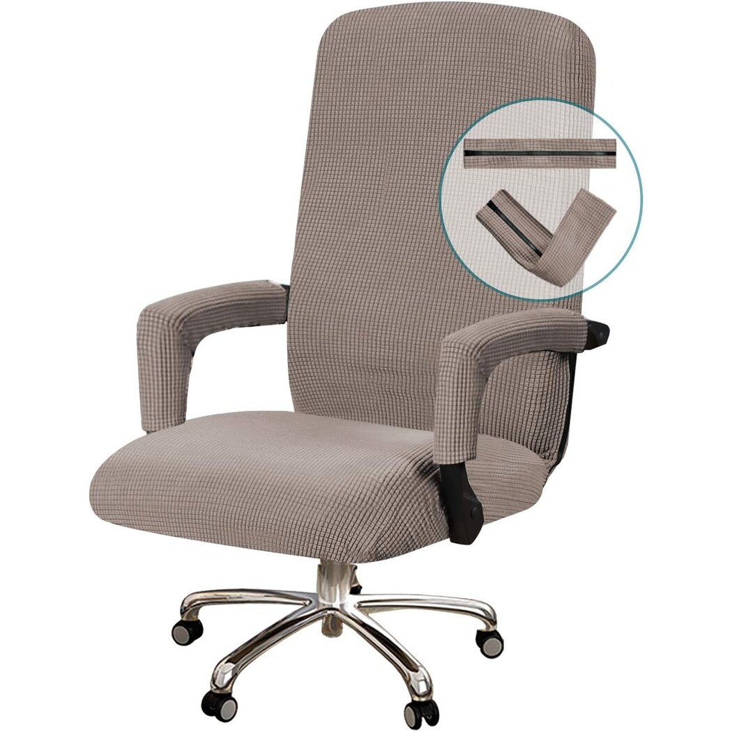 Stretchable Office Chair Cover with Armrests