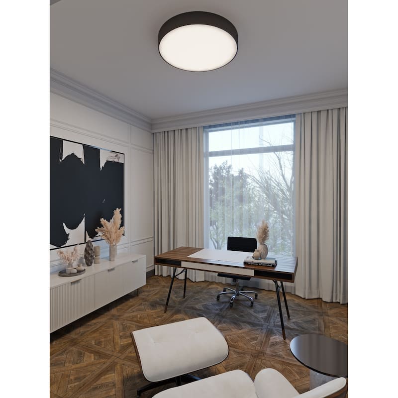Bailey 24" Flush Mount - Black