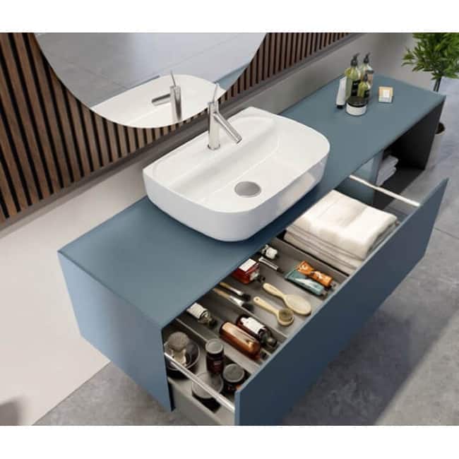 Nameeks CeraStyle 078500-U-One Hole Aqua 21-11/16" Rectangular Ceramic