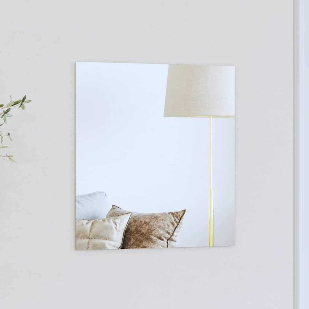 vidaXL Wall Mirror Square 15.75 x 15.75 in Tempered Glass