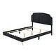 preview thumbnail 3 of 2, Queen Bed, Black Velvet