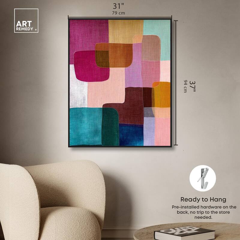 Color Block Cadence III Canvas by Art Remedy