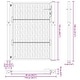 preview thumbnail 44 of 53, vidaXL Garden Gate Black 39.4x49.2" Steel Trace Design