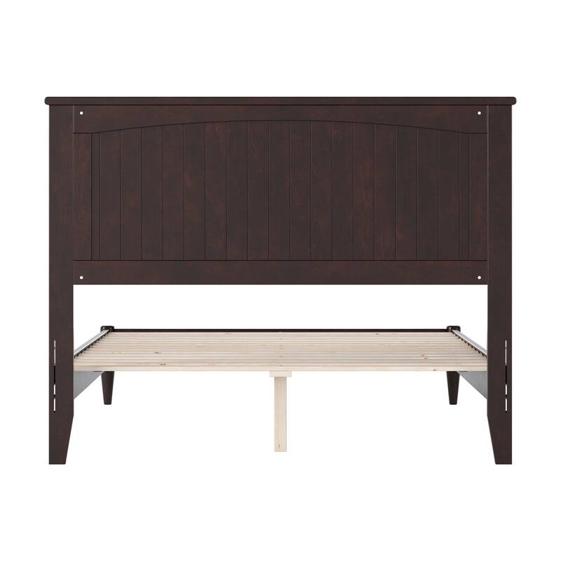 Naples Full Solid Wood Low Profile Platform Bed in Espresso