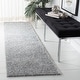 preview thumbnail 84 of 150, SAFAVIEH August Shag Solid 1.2-inch Thick Area Rug 2'3" x 10' Runner - Silver