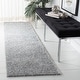 preview thumbnail 71 of 140, SAFAVIEH August Shag Solid 1.2-inch Thick Area Rug 2'3" x 10'  Runner - Silver