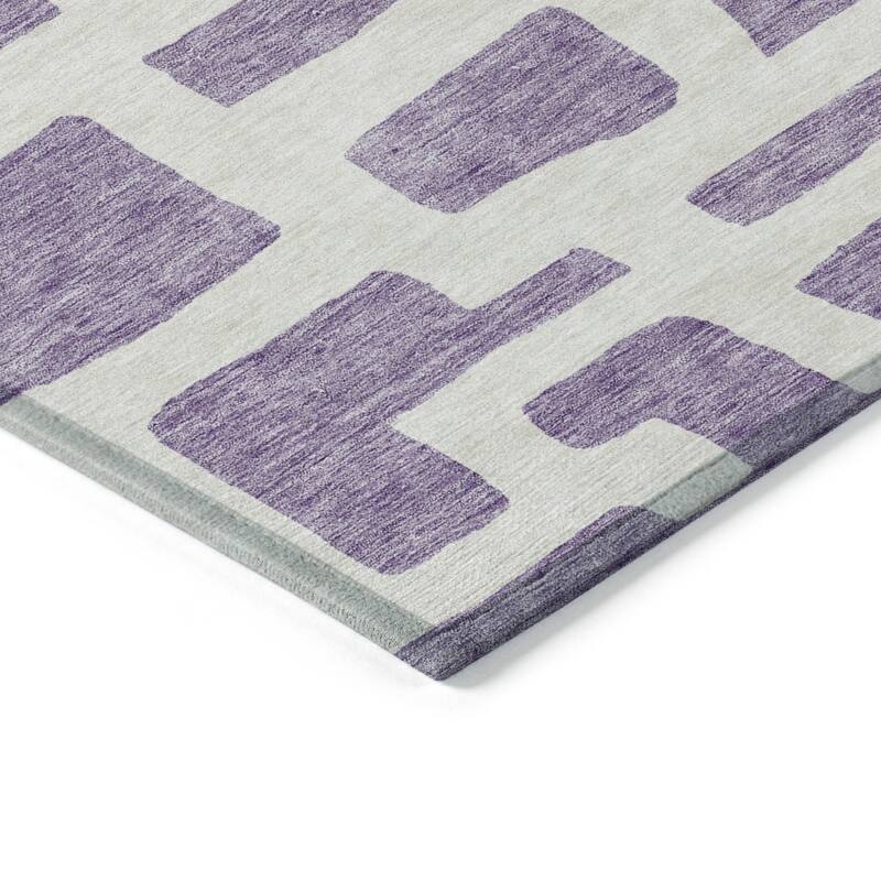 HomeRoots Abstract Transitional Rectangle Outdoor Rug