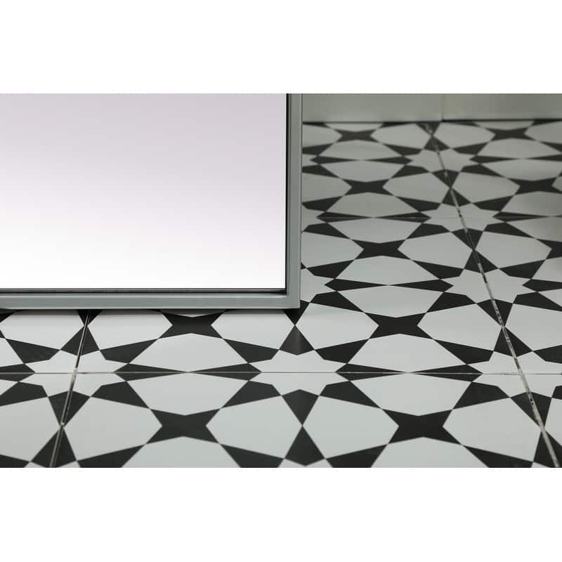 Indigo Home Metal Frame Arch Full Length Mirror 35x72 Inch