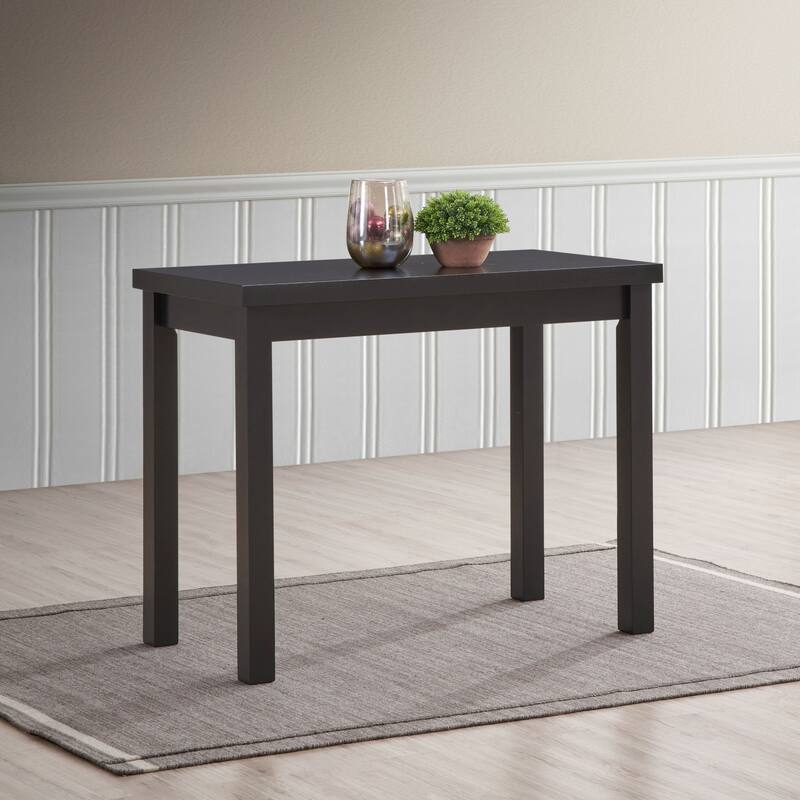 Solid Rectangular Bar Table - 46" - Antique Black Finish