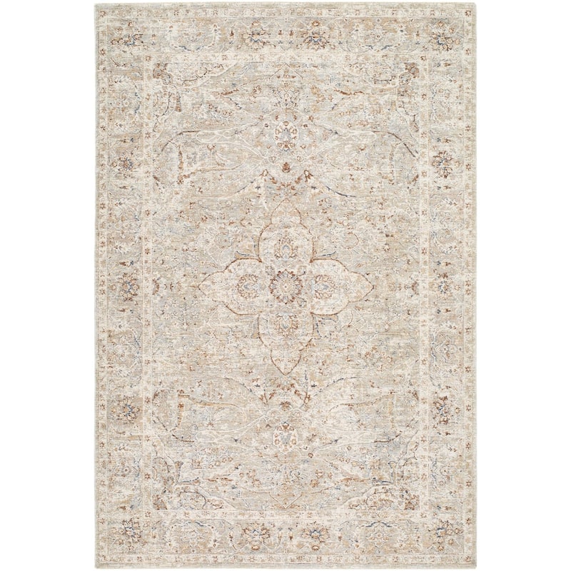 Livabliss Poem Traditional Area Rug - Ivory - 2' x 2'11"