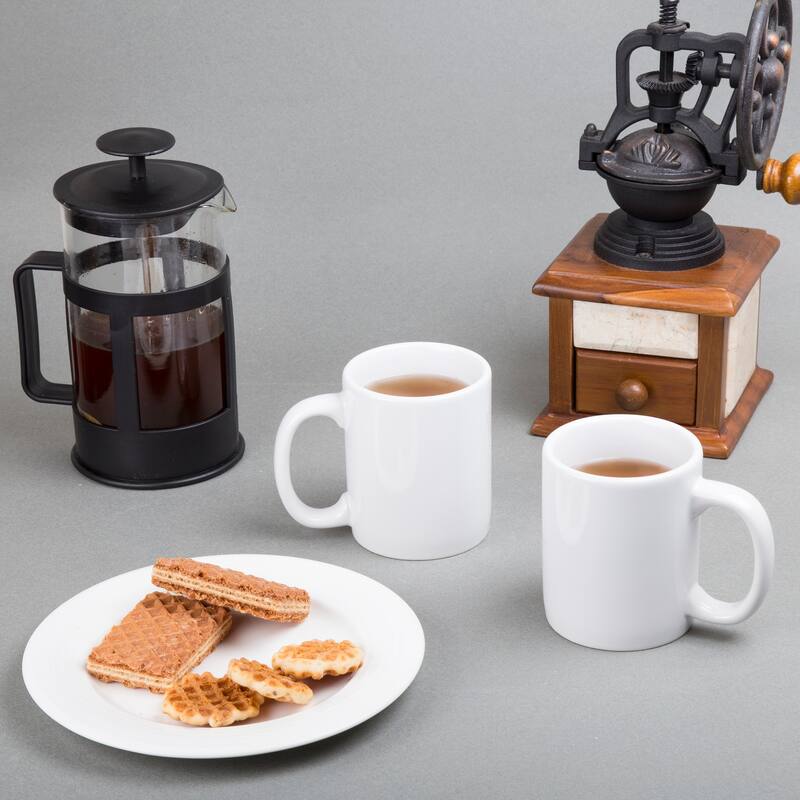 Creative Home Set of 6 Pieces White Ceramic Coffee Mug