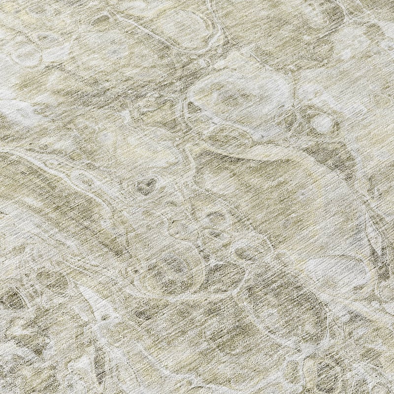 Machine Washable Indoor/ Outdoor Chantille Abstract Watercolor Rug