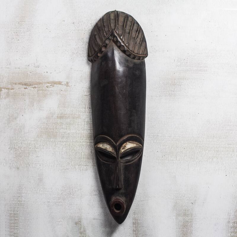 Novica Handmade Abrewaa African Wood Mask - Bed Bath & Beyond - 37867620