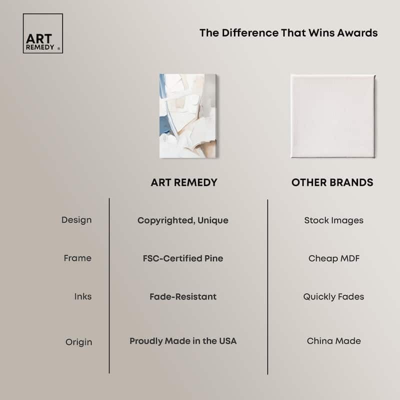 Bone and Beige I Canvas by Art Remedy, Gallery Wrapped
