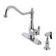 preview thumbnail 1 of 20, American Classic Single-Handle Kitchen Faucet with Brass Sprayer