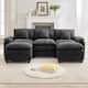 Option Black/3 Seats with 2 Ottomans