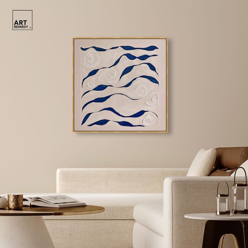 Acrylic Waves Canvas by Art Remedy