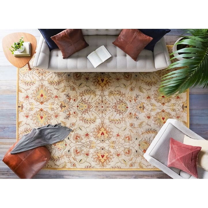 Livabliss Caesar Traditional Area Rug - 2'6" x 8' - Grey/Brown