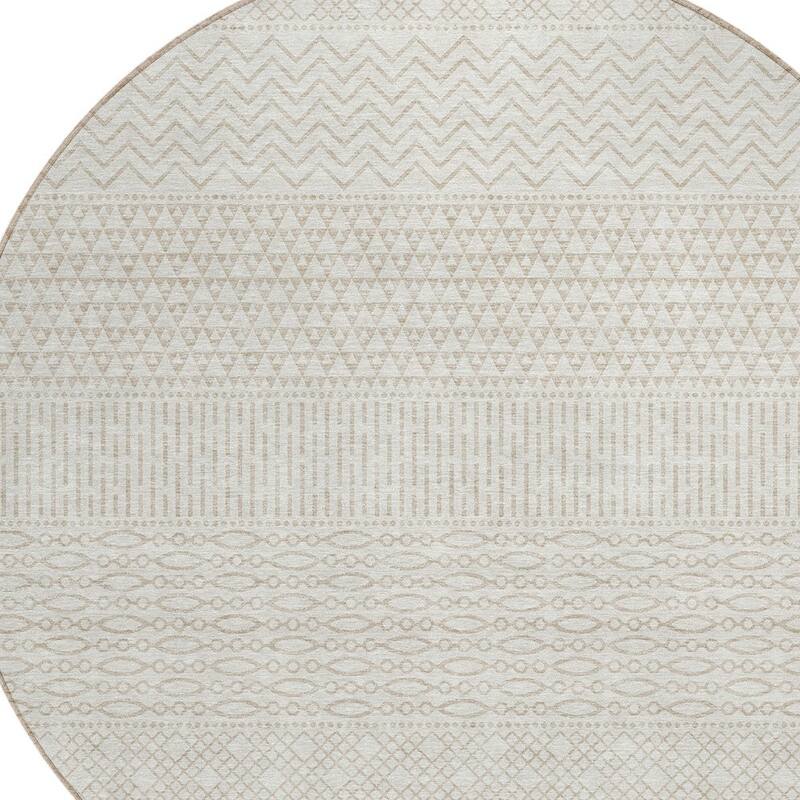 HomeRoots Chevron Modern Rectangle Outdoor Rug