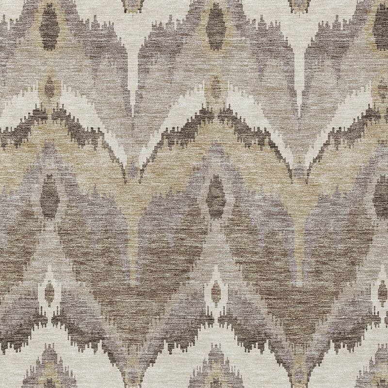 HomeRoots Ikat Transitional Rectangle Outdoor Rug