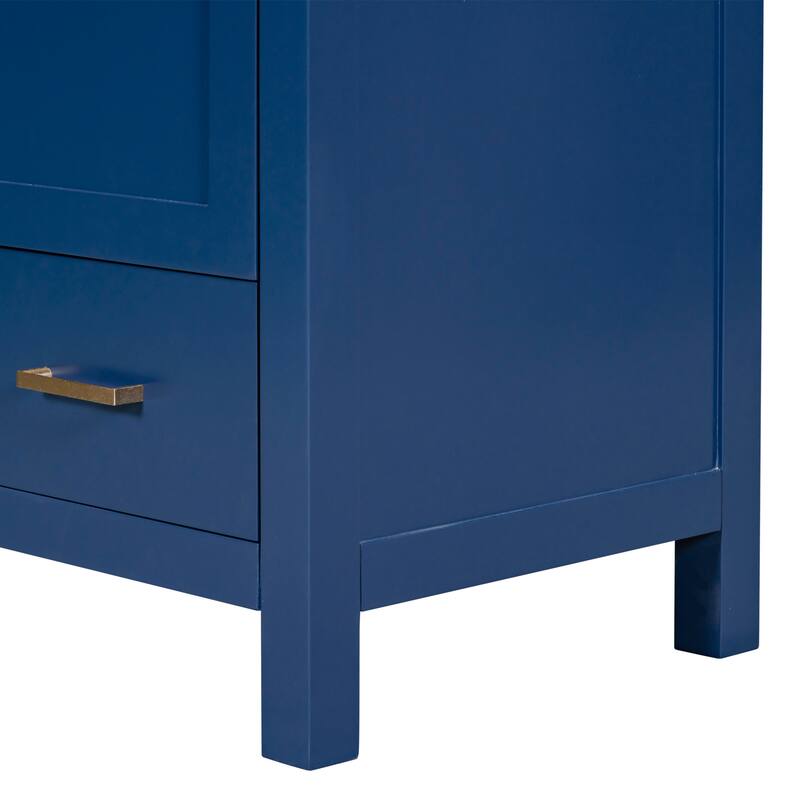 30 inch MDF Freestanding Bathroom Vanity without Top with Soft-Close Drawer