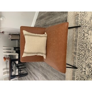 Strick & Bolton Soloway Bonded Leather Lounge Chair