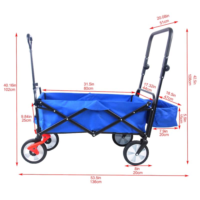 Heavy Duty Folding Garden Portable Hand Cart