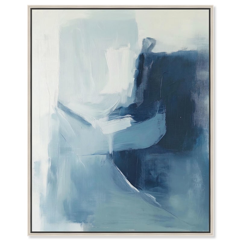 Glacial Reflections I Canvas by Art Remedy - 36" x 45" - Silver