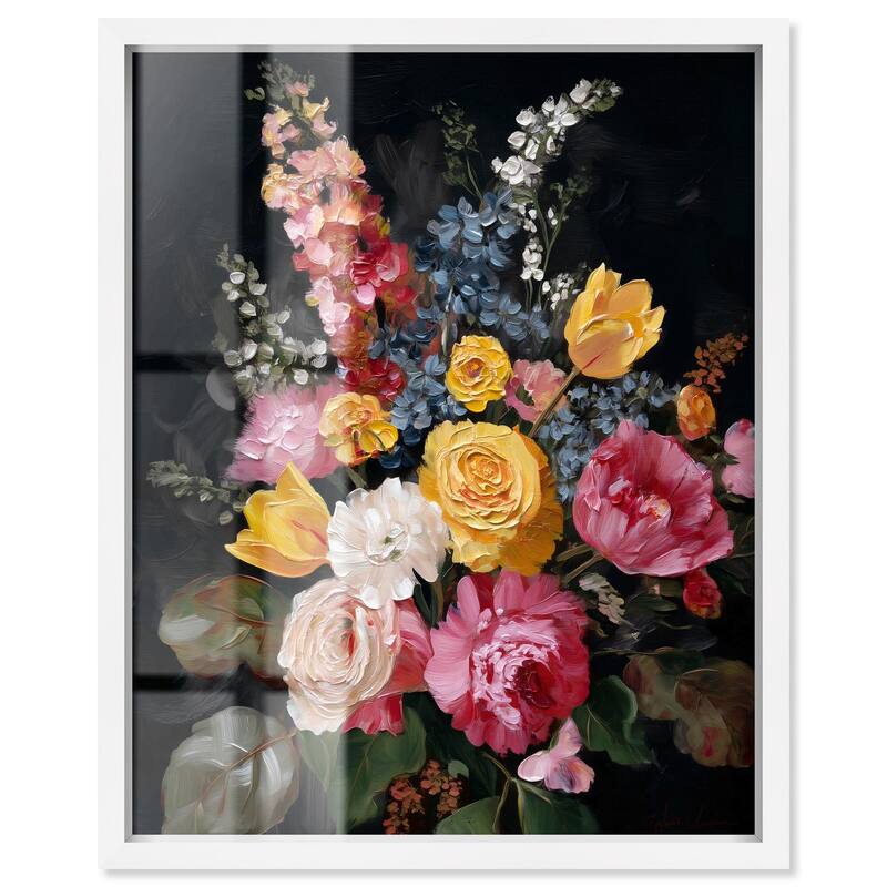 Garden Richness I Shadowbox by Art Remedy - White - 20" x 24"
